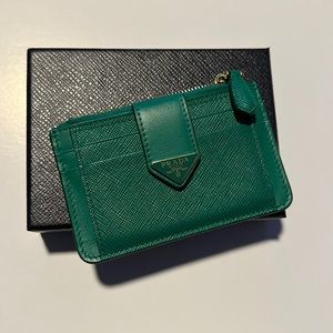 Mango Prada Saffiano Lux Leather Cardholder
